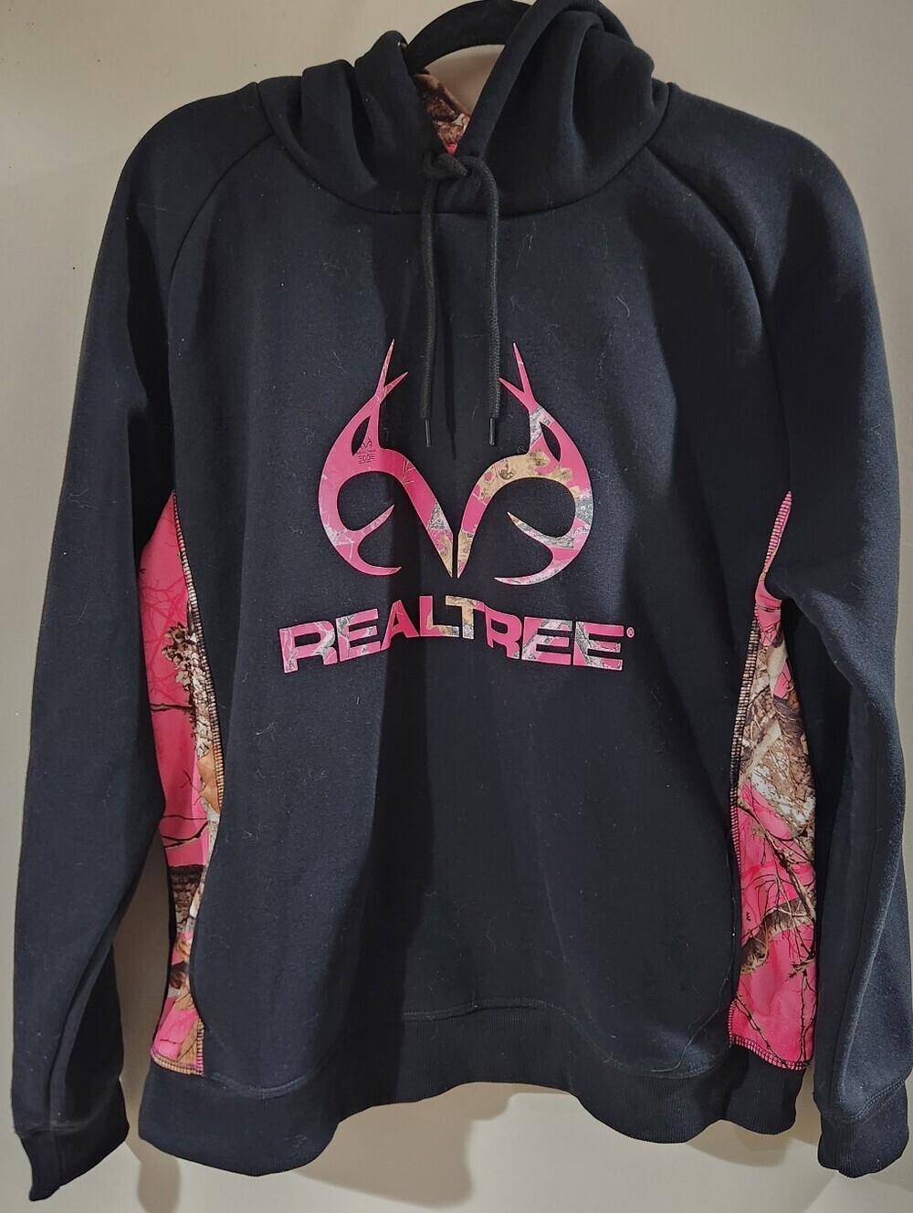 Realtree Womens Size XL Black And Pink Camo